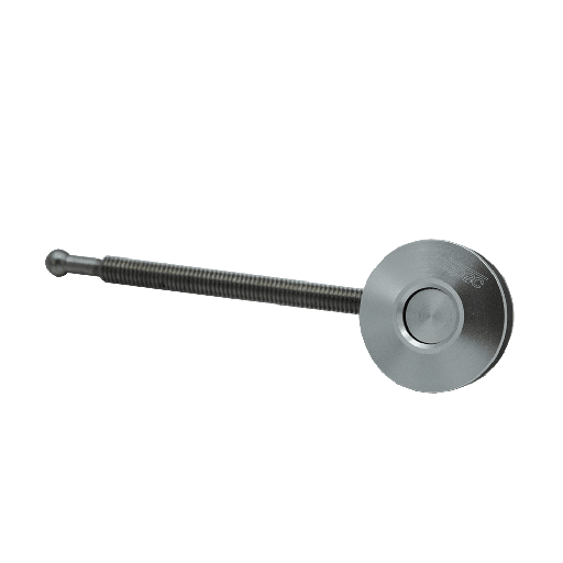 [355048] Push clip alu silver