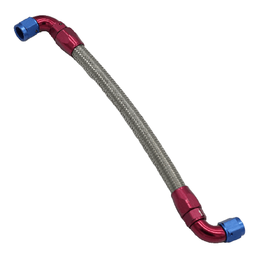 [360021] Fuel hose 20 cm 2 x 90° connection FIA tank