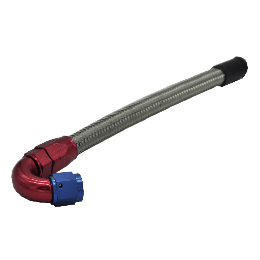 [360025] Fuel hose 21 cm 1 x 150° connection FIA Tank